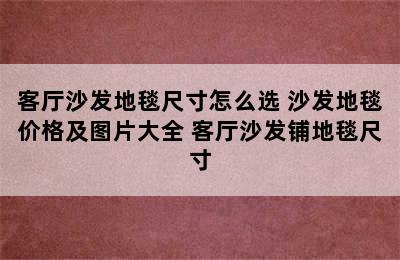 客厅沙发地毯尺寸怎么选 沙发地毯价格及图片大全 客厅沙发铺地毯尺寸